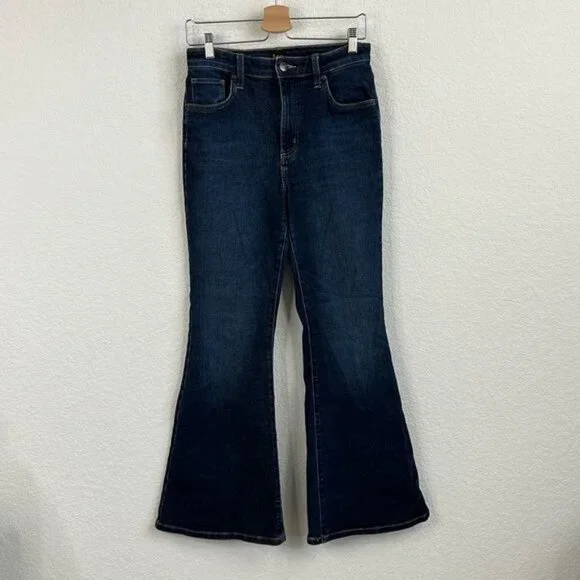 Free People X Lee High Rise Flare Jean - Picture 3 of 9